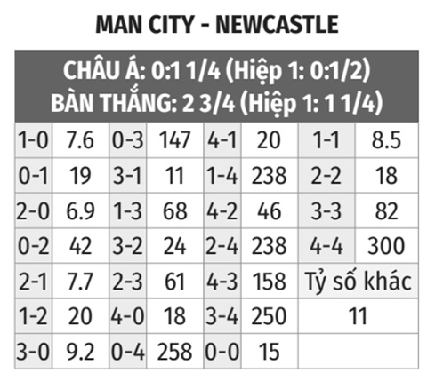 Man City vs Newcastle 