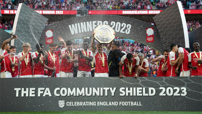 Arsenal vô địch Community Shield 2023