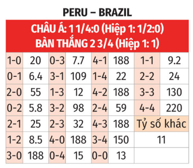 Peru vs Brazil 