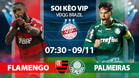 Soi kèo VIP sáng 9/11: Flamengo vs Palmeiras