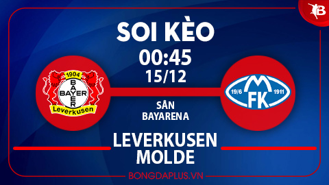 Soi kèo hot hôm nay 14/12: Khách thắng góc chấp trận Leverkusen vs Molde; Mưa gôn trận Brighton vs Marseille