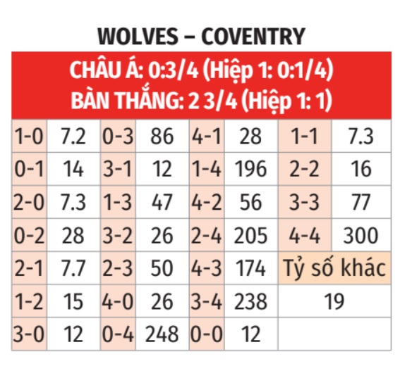 Wolves vs Coventry